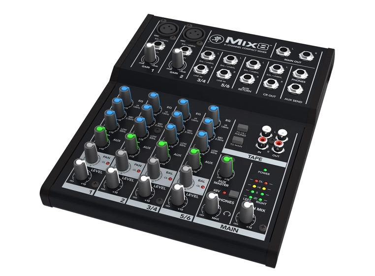 Mackie MIX8 8 Channel Compact Mixer 